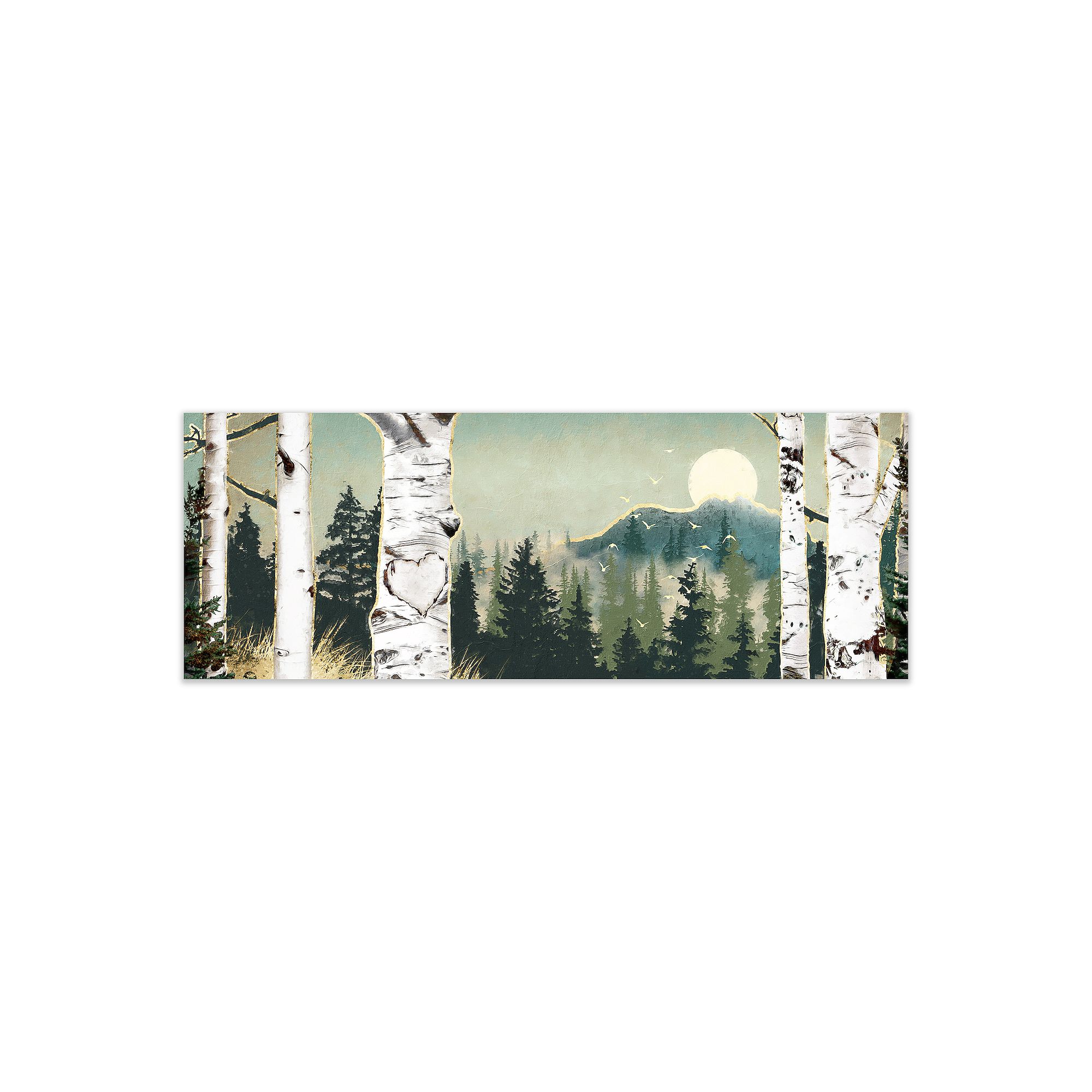 Personal-Prints Backcountry Woods Wood Block Mount Wall Art, Multi