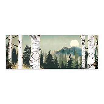 Personal-Prints Backcountry Woods Wood Block Mount Wall Art