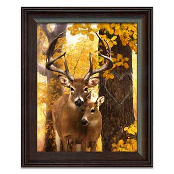 Personal-Prints Fall Love You DEERly Framed Wall Art