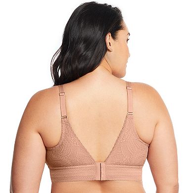 Plus Size Glamorise Full Figure Gramercy Luxe Lace Wireless Bralette 7012