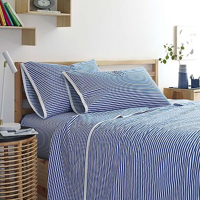 Martex Clean Pinstripe Sheet Set with Pillowcases