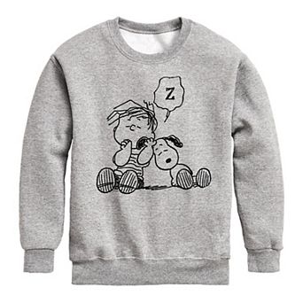 Boys 8-20 Peanuts Snoopy Linus Snooze Crew Fleece Sweatshirt
