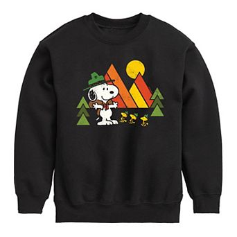 Boys 8-20 Peanuts Retro Trailblazers Fleece Crew Fleece Sweatshirt