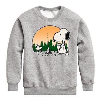 Boys 8-20 Peanuts Campfire Fleece Crew Fleece Sweatshirt
