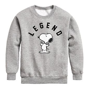 Boys 8-20 Peanuts Legend Snoopy Fleece Crew Fleece Sweatshirt