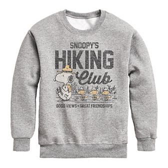 Boys 8-20 Peanuts Hiking Club Fleece Crew Fleece Sweatshirt