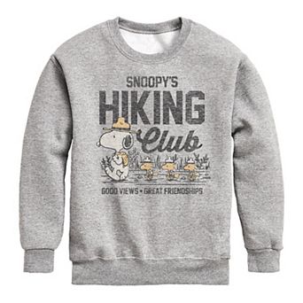Boys 8-20 Peanuts Hiking Club Fleece Crew Fleece Sweatshirt