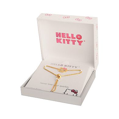 Hello Kitty Cubic Zirconia Adjustable Bracelet
