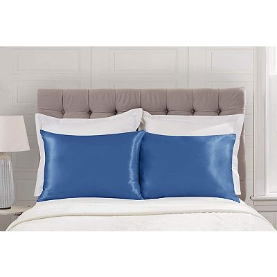 Silky Satin Pillowcase for Hair and Skin King Satin Pillowcase with Zipper Pillowcase Set of 2