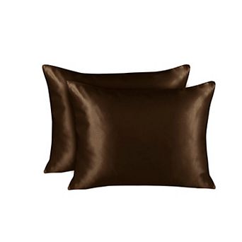 Silky Satin Pillowcase for Hair and Skin King Satin Pillowcase with Zipper (Pillowcase Set of 2)