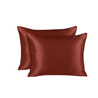 Silky Satin Pillowcase for Hair and Skin King Satin Pillowcase with Zipper (Pillowcase Set of 2)