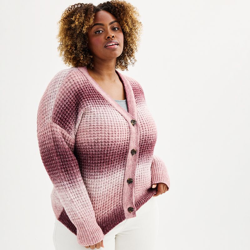 Plus size clearance chunky knit cardigan