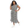Plus size London Times Tie Front Jumpsuit