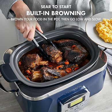 GreenPan Programmable 8-in-1 PFAS-Free Nonstick Ceramic 6-qt. Slow Cooker