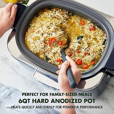 GreenPan Programmable 8-in-1 PFAS-Free Nonstick Ceramic 6-qt. Slow Cooker