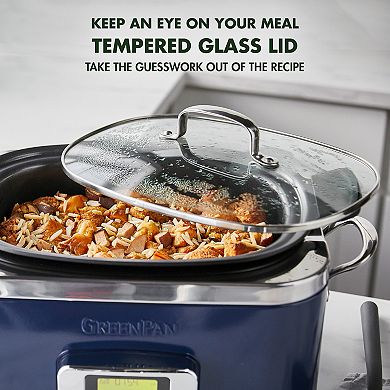 GreenPan Programmable 8-in-1 PFAS-Free Nonstick Ceramic 6-qt. Slow Cooker