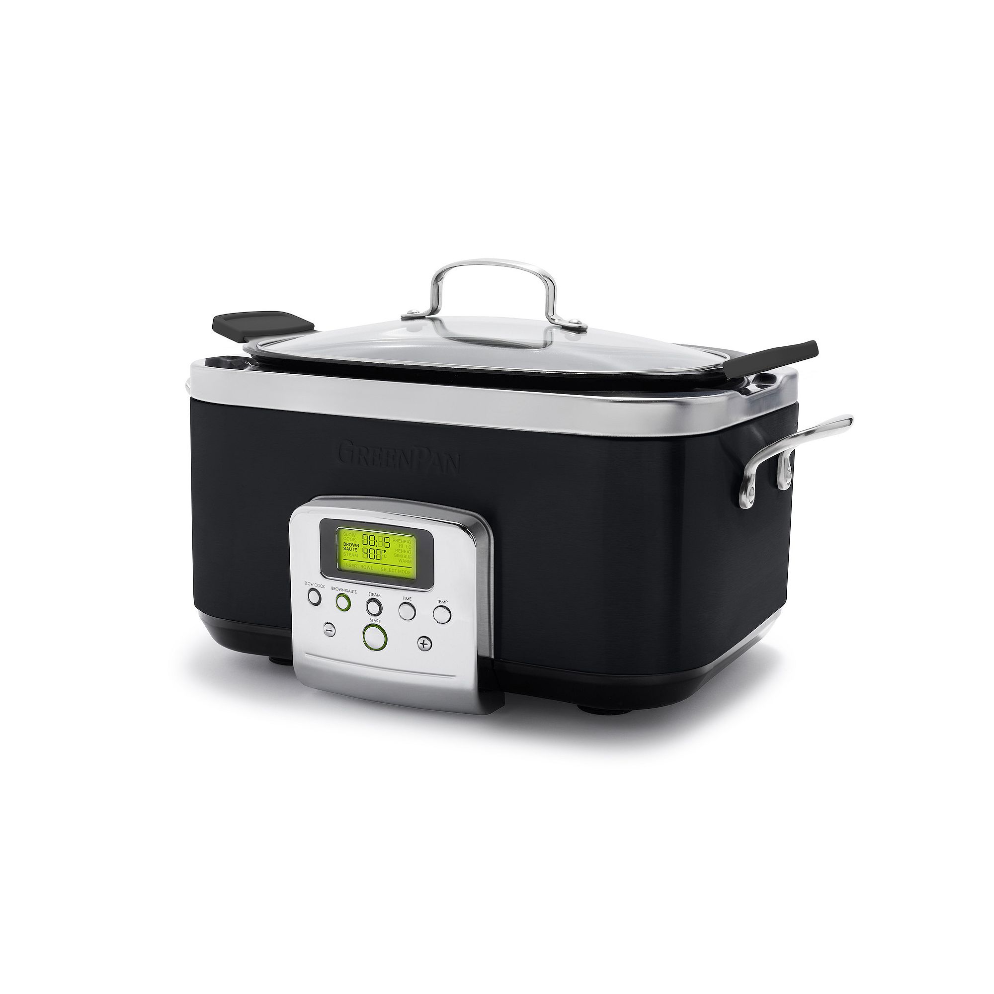 GreenPan Programmable 8-in-1 PFAS-Free Nonstick Ceramic 6-qt. Slow Cooker, 