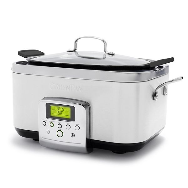 GreenPan Programmable 8in1 PFASFree Nonstick Ceramic 6qt. Slow Cooker