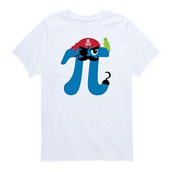 Boys 8-20 Pirate Pi Symbol Tee