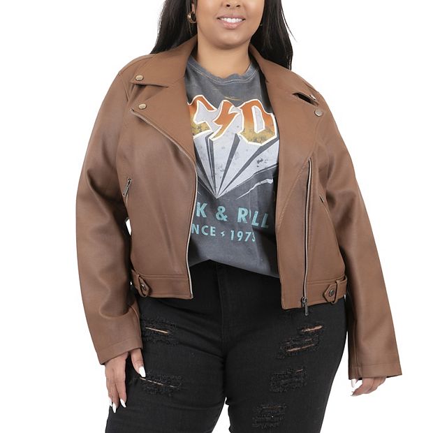 Kohls plus clearance size leather jacket