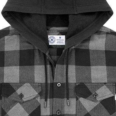 Hurley Men's Plaid Hooded Flannel Shirt