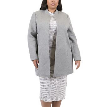 Plus Size MO-KA Knit Open Jacket