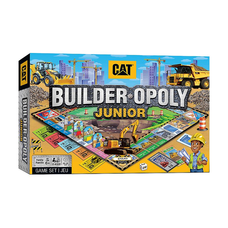 Masterpieces Puzzles Caterpillar - Builder Opoly Junior Game, Multicolor
