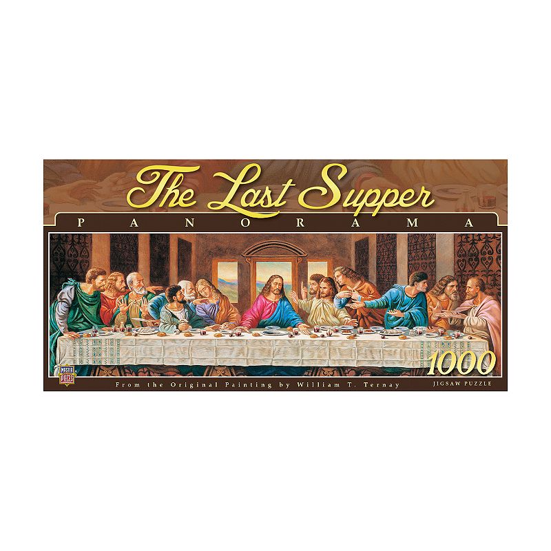 Masterpieces Puzzles The Last Supper 1000-Piece Panorama Puzzle, Multicolor