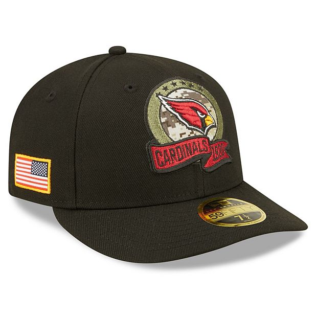 Men's New Era Black Arizona Cardinals 2022 Salute To Service Low Profile  59FIFTY Fitted Hat