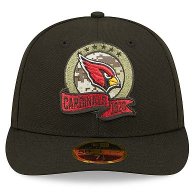 Men's New Era Black Arizona Cardinals 2022 Salute To Service Low ...