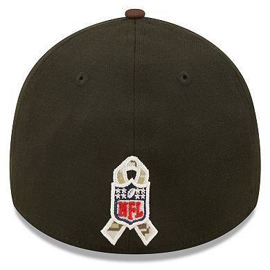 Men's New Era Black/Brown Cleveland Browns 2022 Salute To Service 39THIRTY Flex Hat