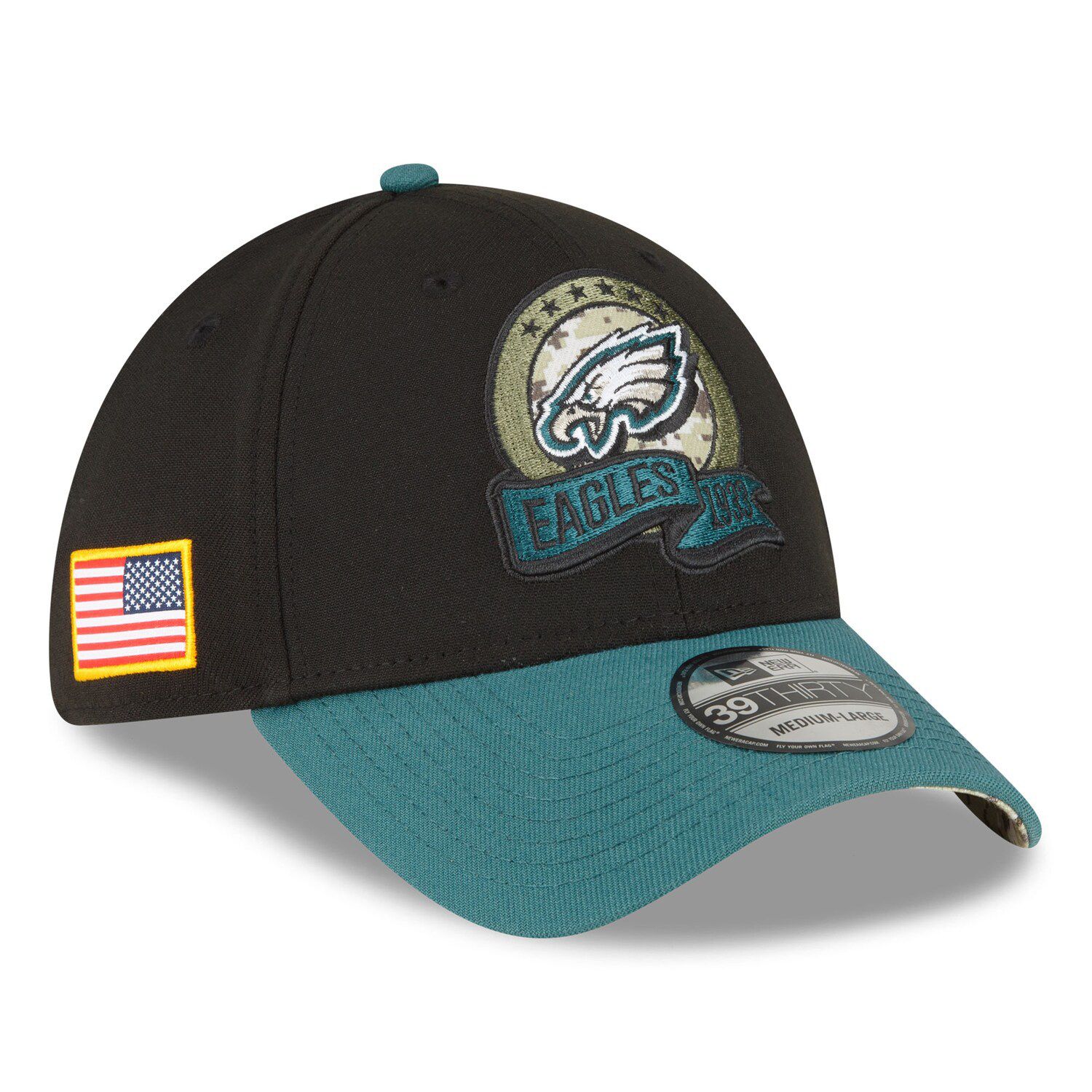 New Era Men's Stone, Midnight Green Philadelphia Eagles 2023 NFL Draft  39THIRTY Flex Hat