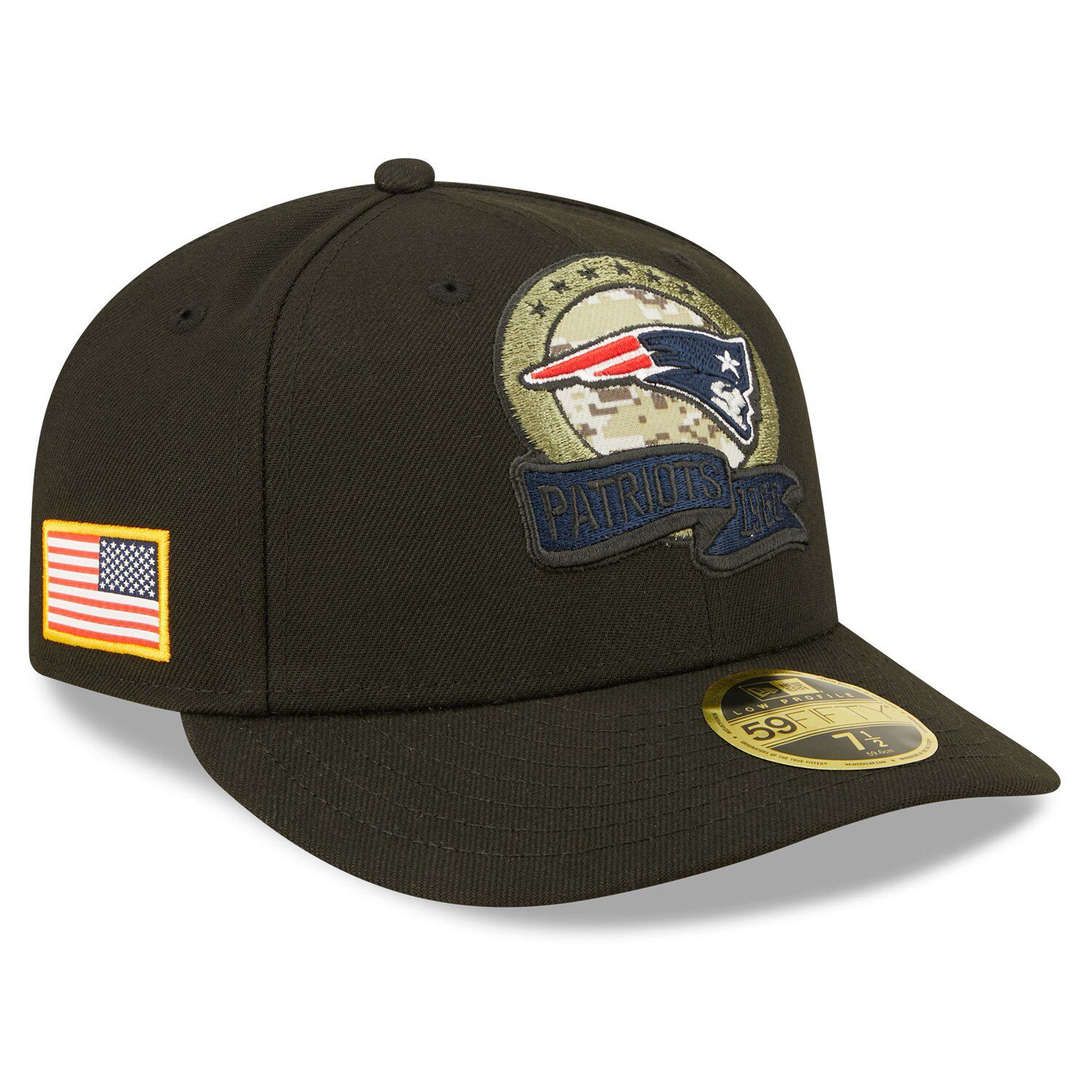 New Era 59FIFTY Big Easy New England Patriots Hat - Black, Tan Black/Tan / 7 1/8