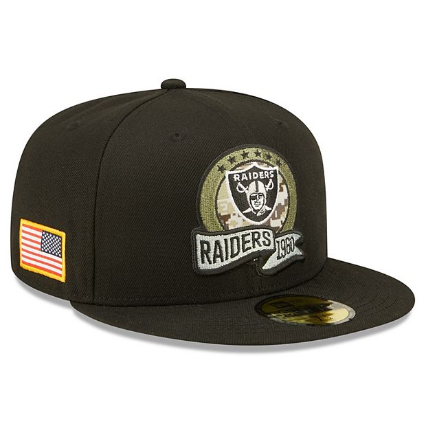 Las Vegas Raiders New Era 2022 Salute To Service 39THIRTY Flex Hat - Black