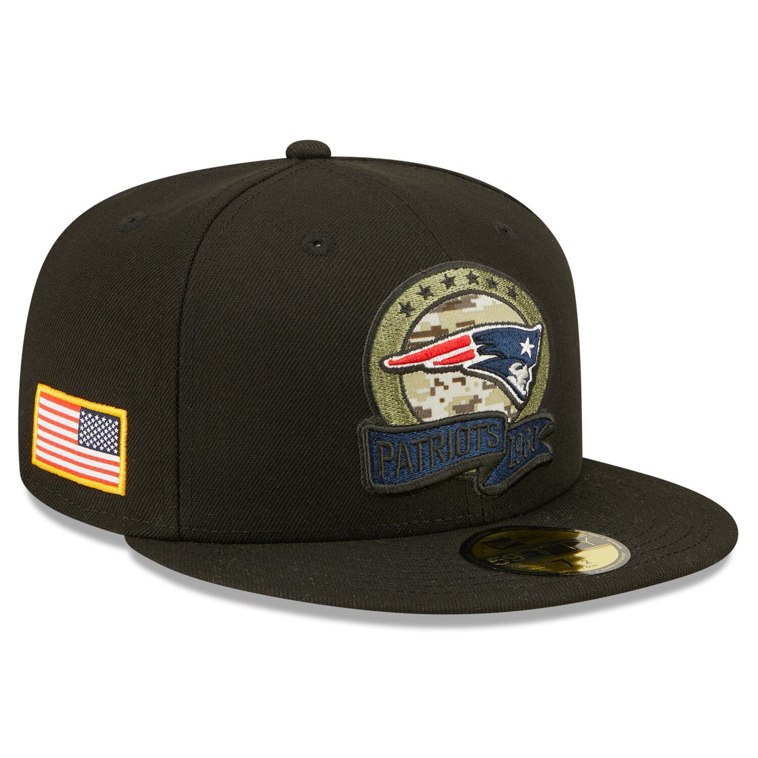 New England Patriots New Era 2023 Salute To Service 39THIRTY Flex