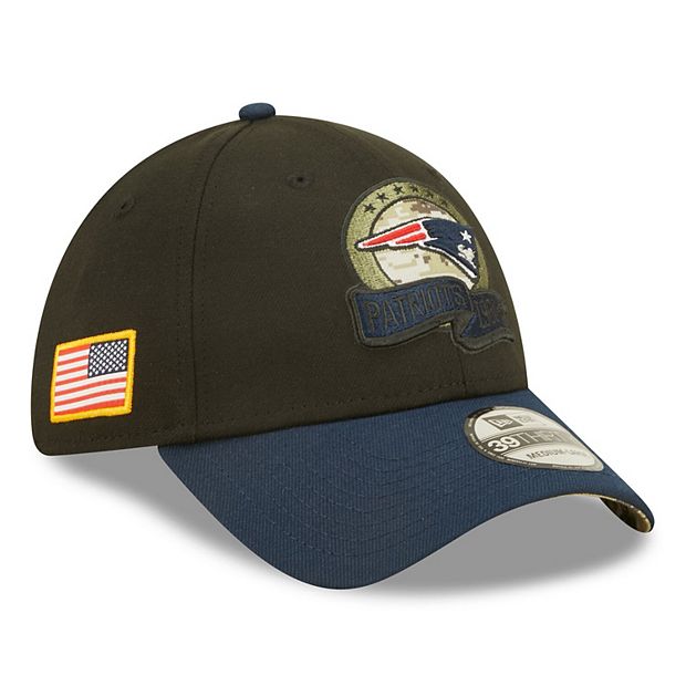 Men's New Era Black/Navy New England Patriots 2022 Salute To