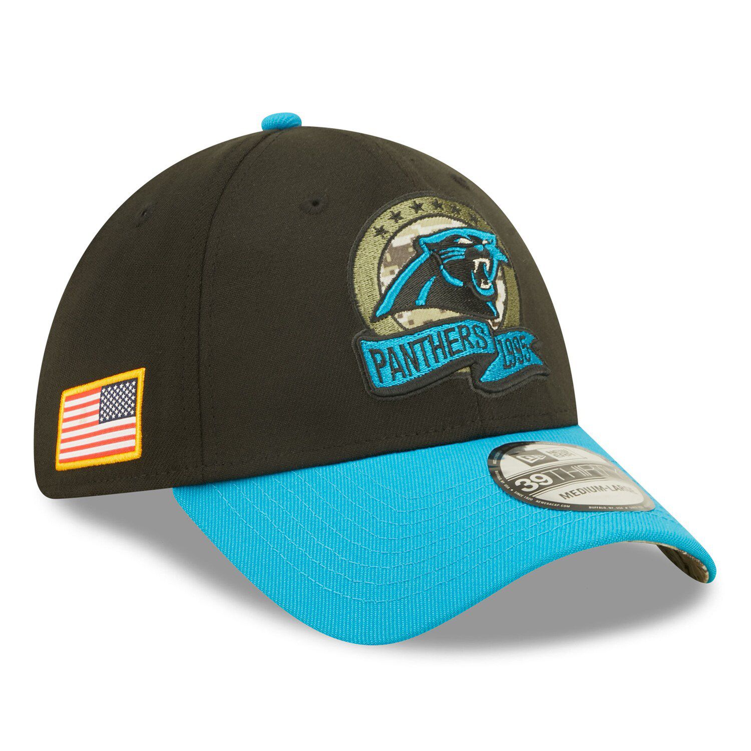 Carolina Panthers New Era 2023 NFL Training Camp 39THIRTY Flex Fit Hat -  Black