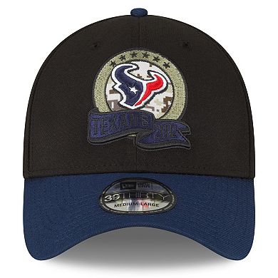 Men's New Era Black/Navy Houston Texans 2022 Salute To Service 39THIRTY ...