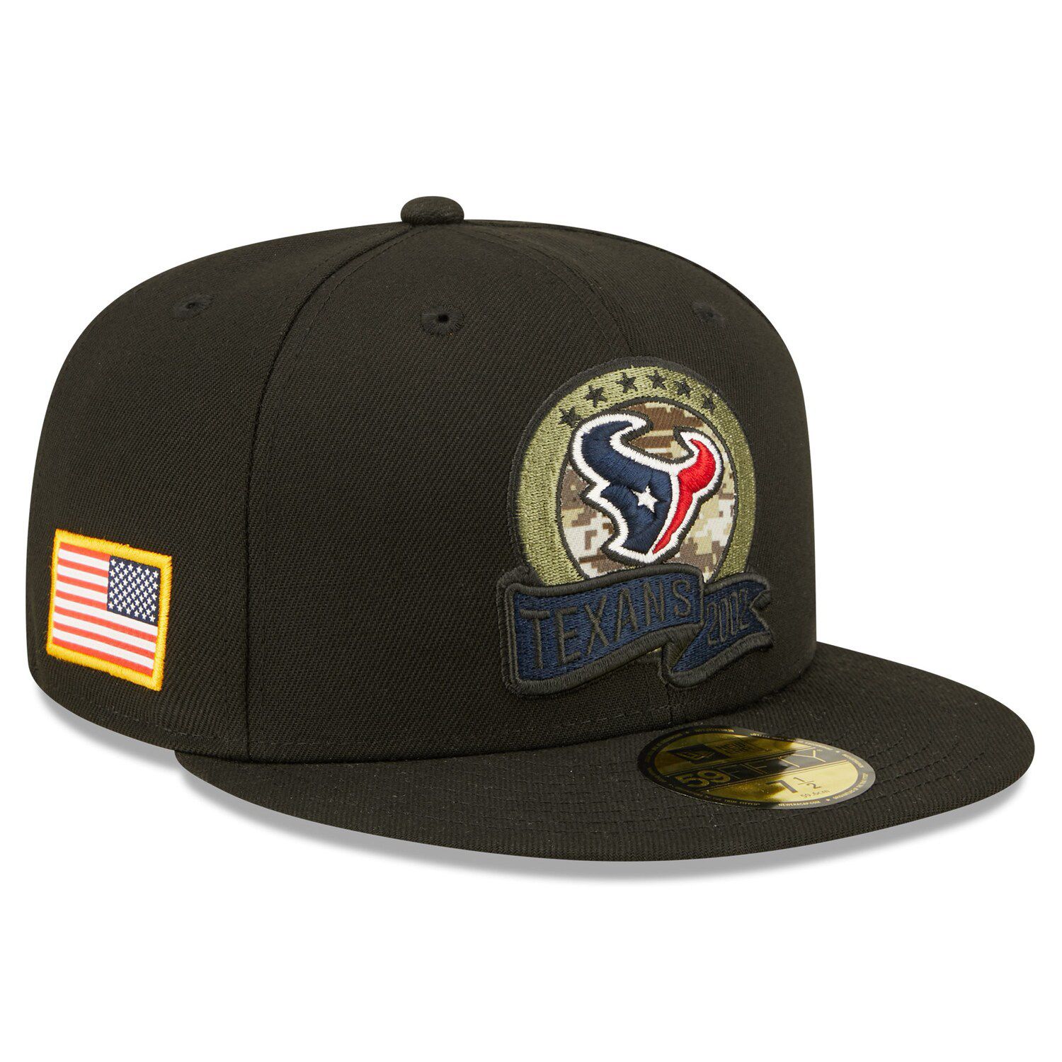 Houston Texans New Era Omaha 59FIFTY Fitted Hat - Navy