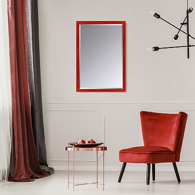 La Pastiche Stiletto Red Framed Wall Mirror