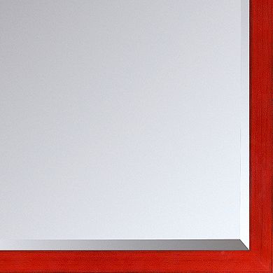 La Pastiche Stiletto Red Framed Wall Mirror