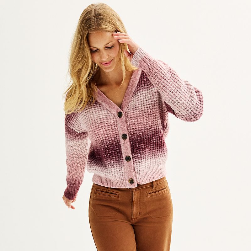 Kohls womens 2024 button down sweaters