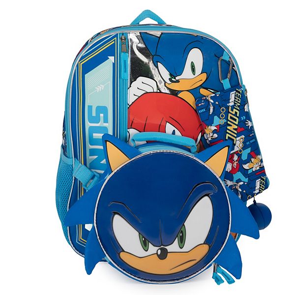 Sonic The Hedgehog 5-piece Backpack & Lunch Bag Set
