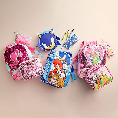 Sonic The Hedgehog 5 Piece Backpack & Lunch Box Set