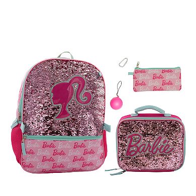 Barbie 5 Piece Backpack & Lunch Box Set