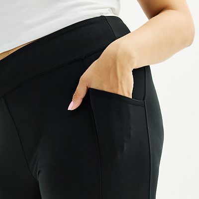 Juniors Plus Size SO Sporty Yoga Flare Leggings