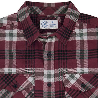 Hurley Men's Plaid Button-Up Flannel Shirt