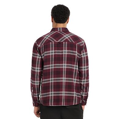 Hurley Men's Plaid Button-Up Flannel Shirt