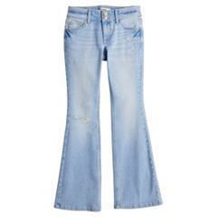 Girls Wide Leg Jeans Children's Casual Pants Spring and Autumn Denim  Trousers Kids Fashion Loose Denim Pants 4-12 Yrs