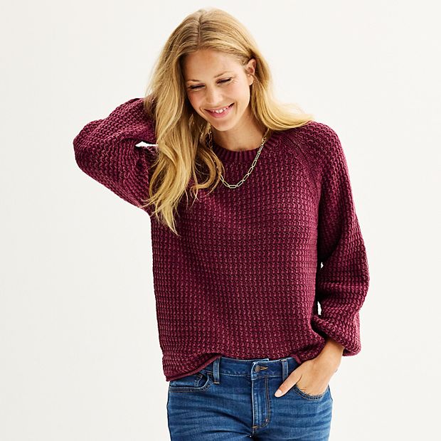 Women's Sonoma Goods For Life® Textured Drop-Shoulder Sweater  Drop  shoulder sweaters, Sonoma goods for life, Long sleeve knit sweaters